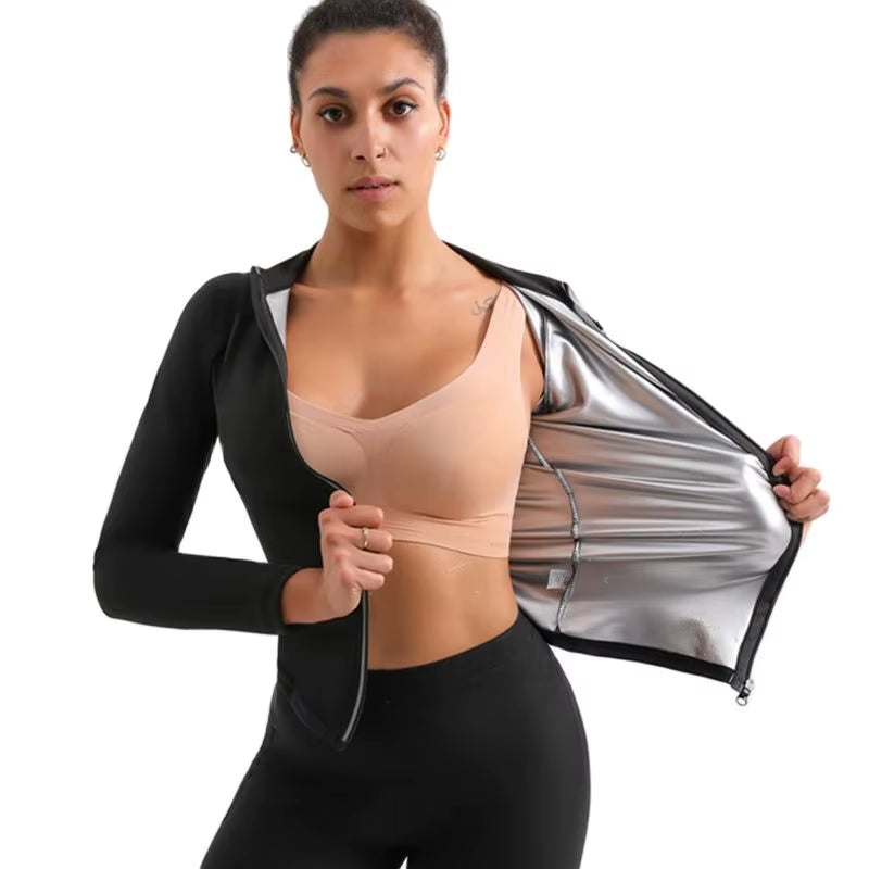 SweatSculpt™ Sauna Suit for Women – Weight Loss & Fitness Sweat Suit