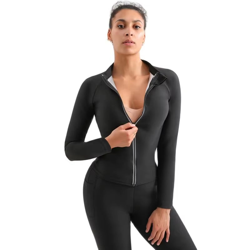 SweatSculpt™ Sauna Suit for Women – Weight Loss & Fitness Sweat Suit
