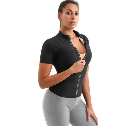 SweatSculpt™ Sauna Suit for Women – Weight Loss & Fitness Sweat Suit